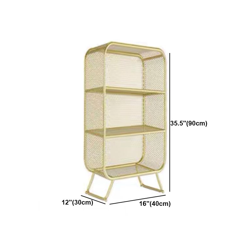 Iron Modern Standard Bookshelf Closed Back Vertical Bookcase for Home