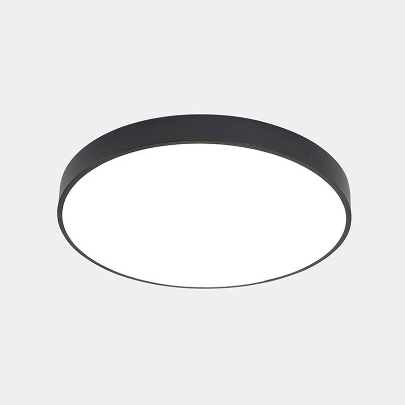 Éclairage de plafond nordique en métal d'appareil d'éclairage affleurant du couloir rond LED avec le diffuseur acrylique