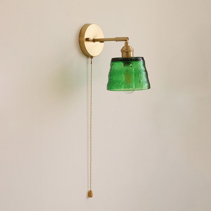 Glass Cylinder Wall Sconces Industrial Style 1 Light Wall Mounted Lamps