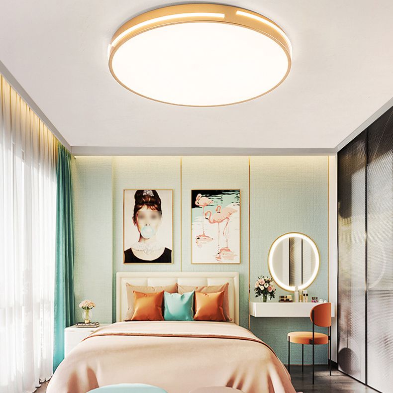 Métal géométrique visière encastrée lampe style moderne 1 tête brune encastrée lampe