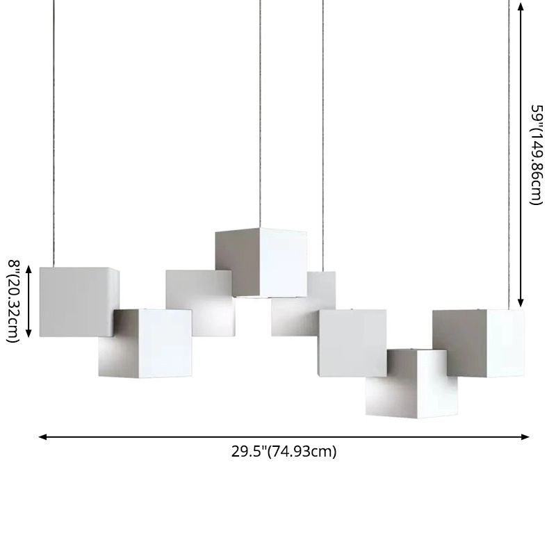 Light a LED CUBIC LAD CUBIC LADURA METALLICA SOGGIORI LIGHT PENDANTE GEOMETRICA