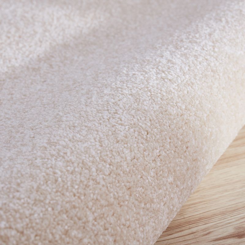 Round Plain Shag Rug Classical Indoor Carpet Non-Slip Backing Carpet for Home Decoration