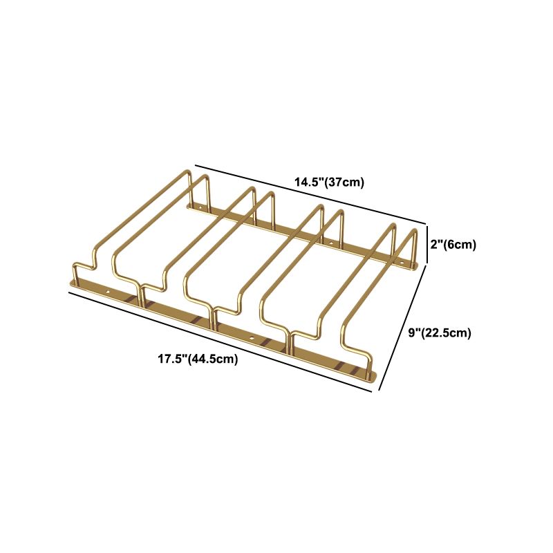 Modern Hanging Wine Glass Rack Metal Glass & Stemware Holder for Kitchen