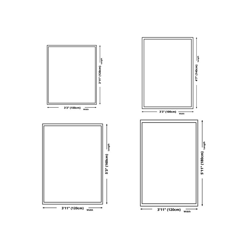 Americana Tribal Diamond Rug Beige Polyester Area Rug Stain Resistant Rug for Bedroom