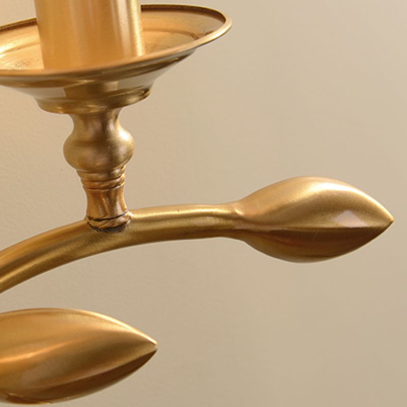 American Style Branch Wall Light Natural Burlap Shade Wall Sconce with Brass