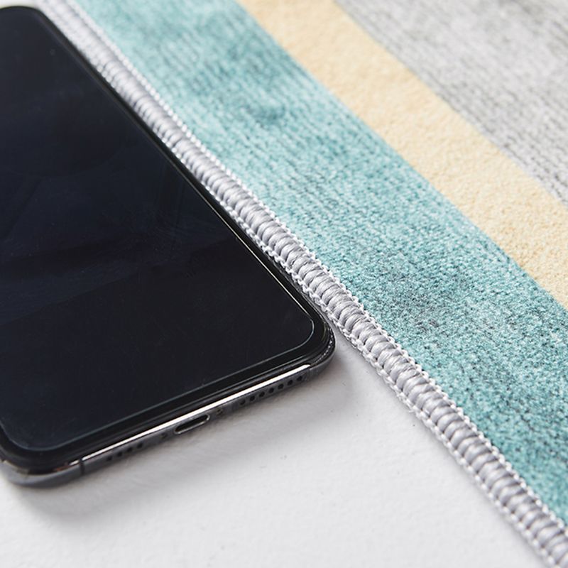 Gorgeous Carpet Trendy Gray Tone Polyester Area Rug Stain Resistant Carpet for Living Room