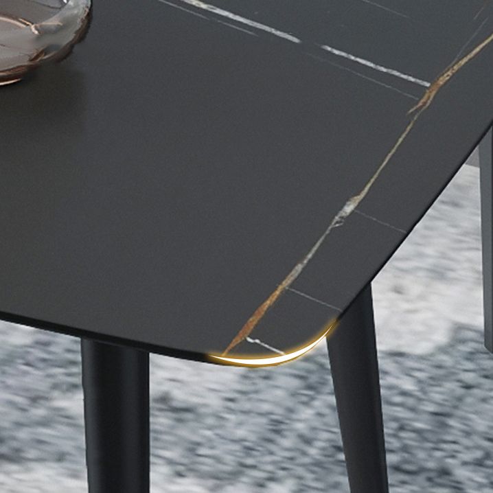 Modern Dining Table with Solid Back Chairs 1/4/6/7 Pieces Dinette Set