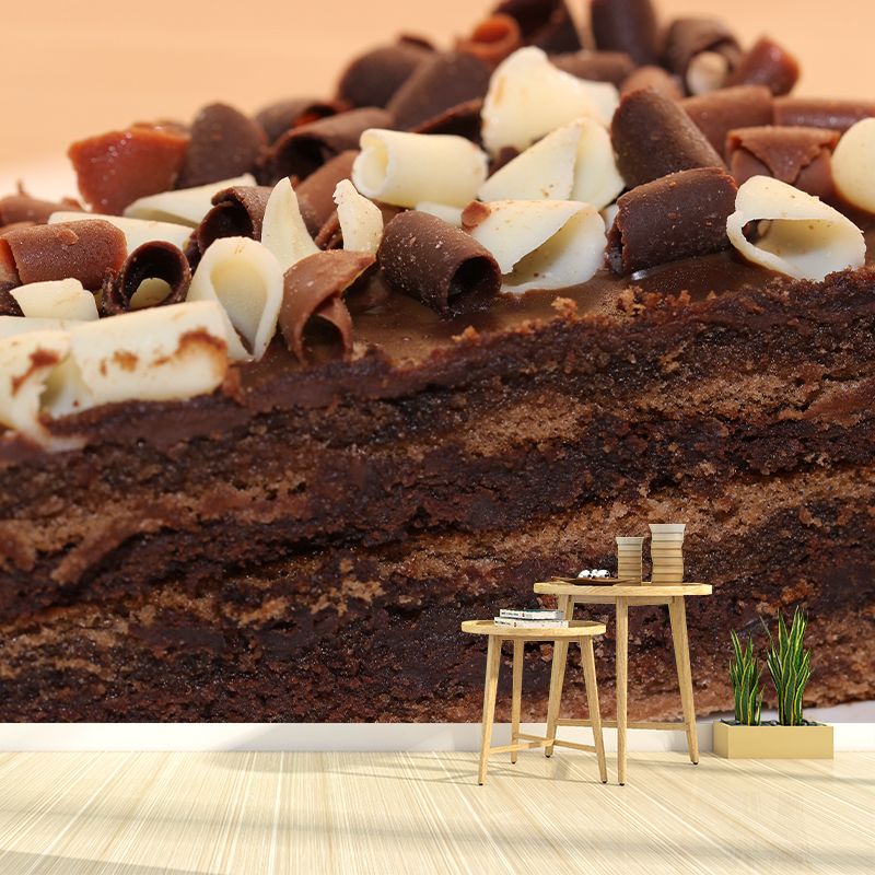 Delicious Cake Wall Decal Mural Stain Resistant Contemporary Dessert Shop Wall Covering