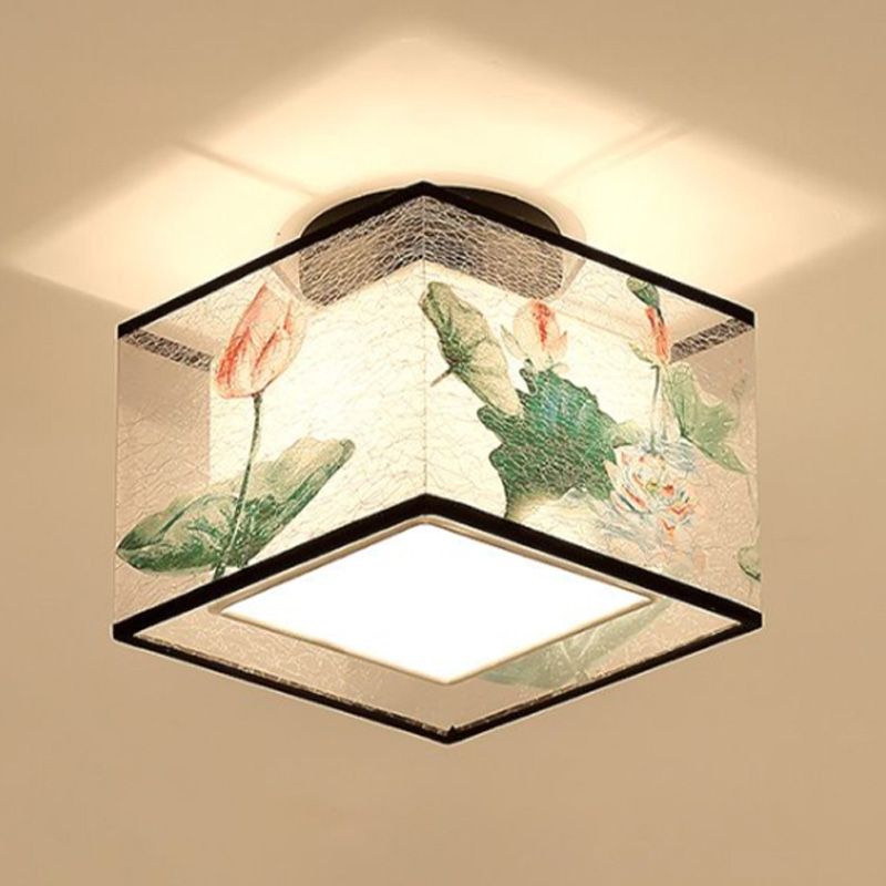 5 Motifs de l'enroulement en option Lampe de style Chinois Fixation de l'éclairage de montage pour la salle de séjour