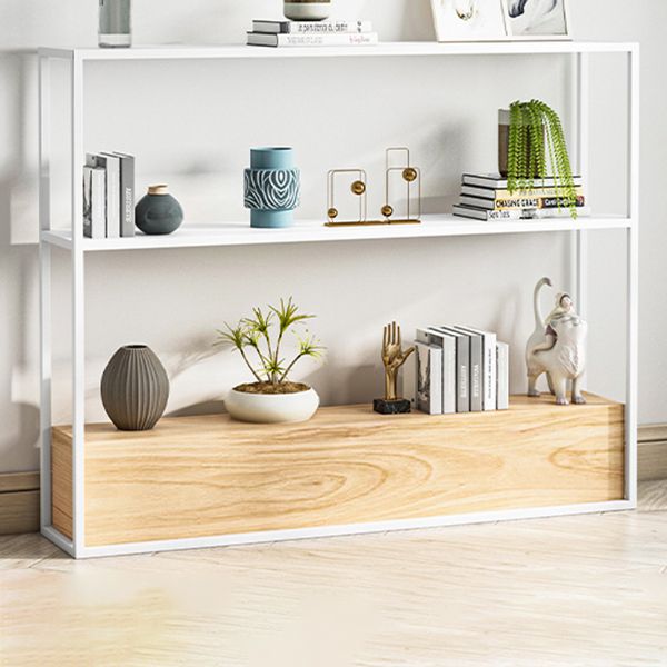 Contemporary Open Etagere Bookshelf with Metal and Shelf for Home