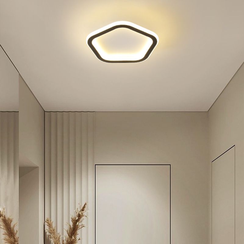 Pentagone/carré/rond/triangle LED plafonnier encastré moderne encastré