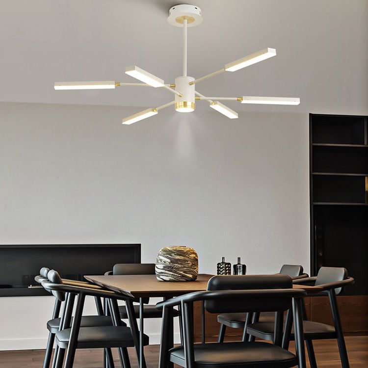 Metal Starburst Hanging Light Fixture Minimalist Style LED Suspended Lighting Fixture