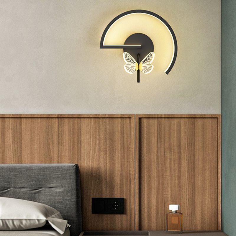 Metal Geometric Wall Mounted Lamps Modern Style 2 Lights Wall Light Sconces