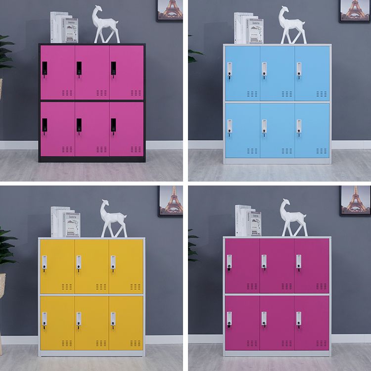 Metal Non-Hanging Armoire Modern Storage Cabinet with Hinged Doors