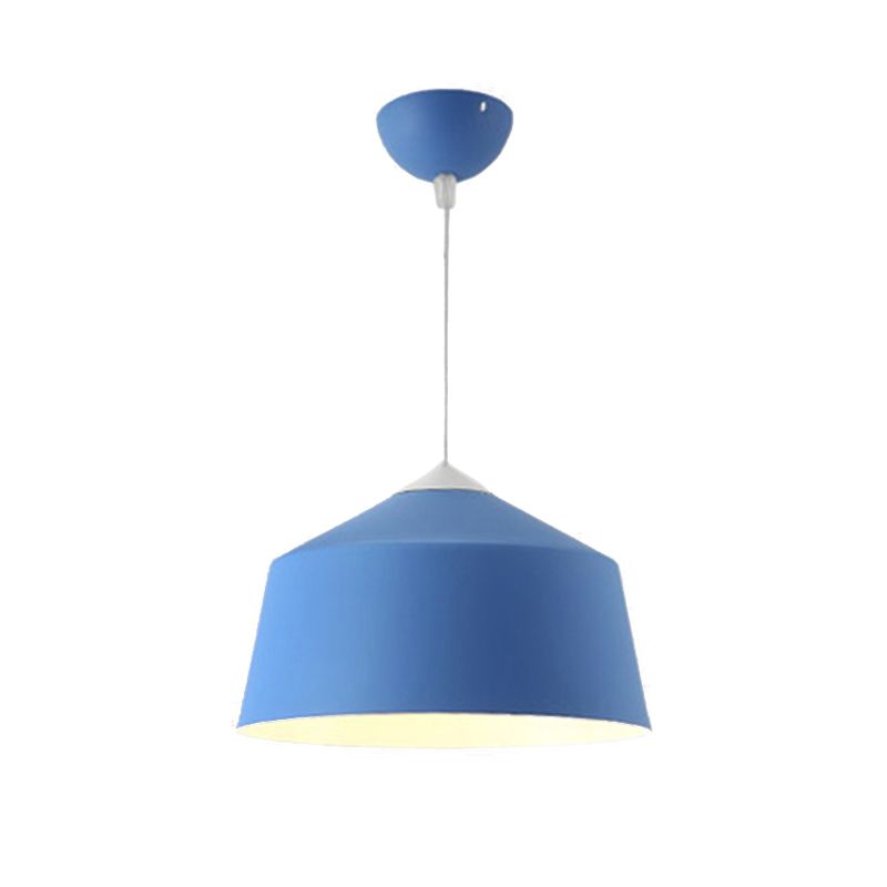 Dome Pendant Lighting Nordic Metal 1 Light Black/Grey/Pink Hanging Ceiling Light