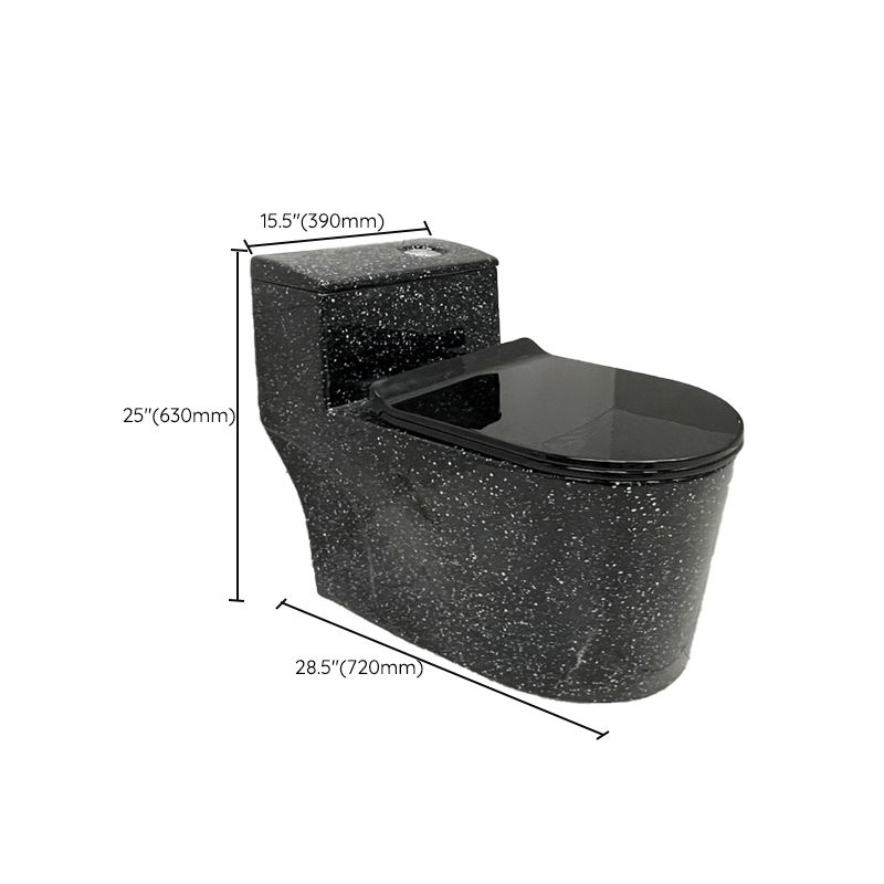 Traditional Flush Toilet Floor Mounted Siphon Jet Toilet Porcelain Bowl