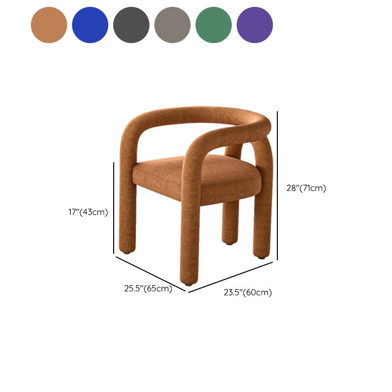 Modern Style Arm Chair Fabric Dining Arm Chair for Living Room