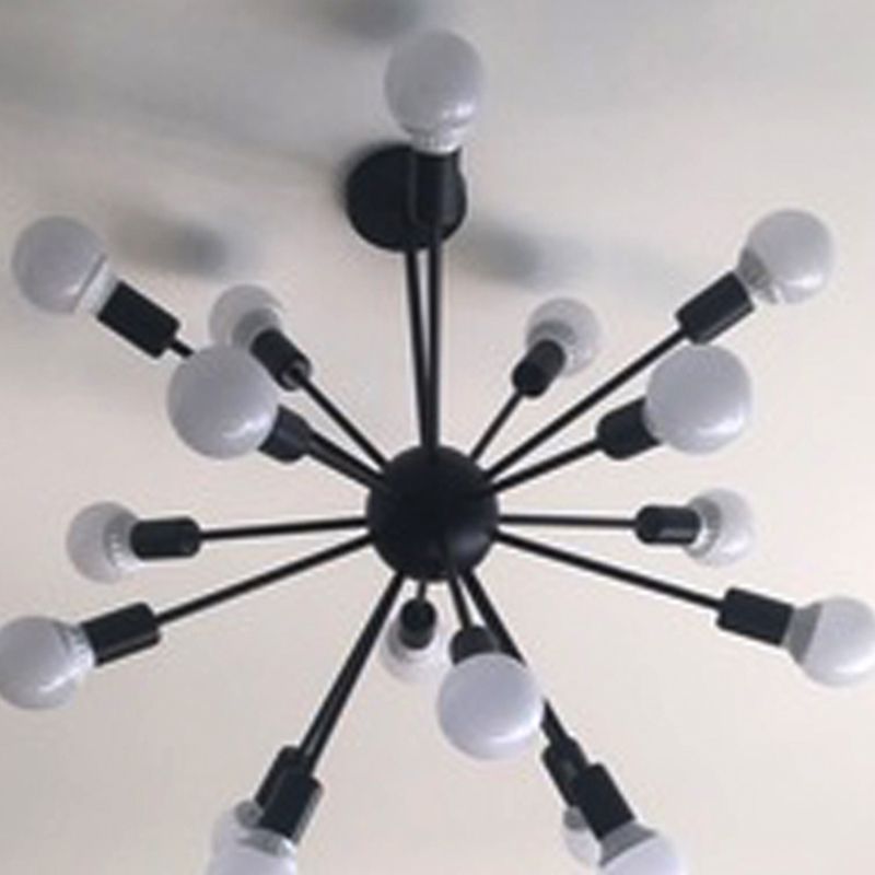 Radial Shape Chandelier Lights Industrial Style Metal Chandelier Pendant Lights