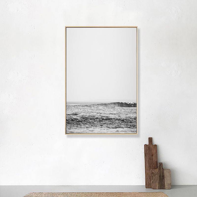 Tropix Photo Ocean Surface Art Print Toile texturée Couleur claire Décoration murale pour la maison