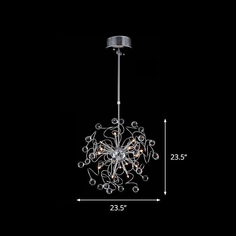 Lámpara colgante de cristal de lámpara de araña de la esfera