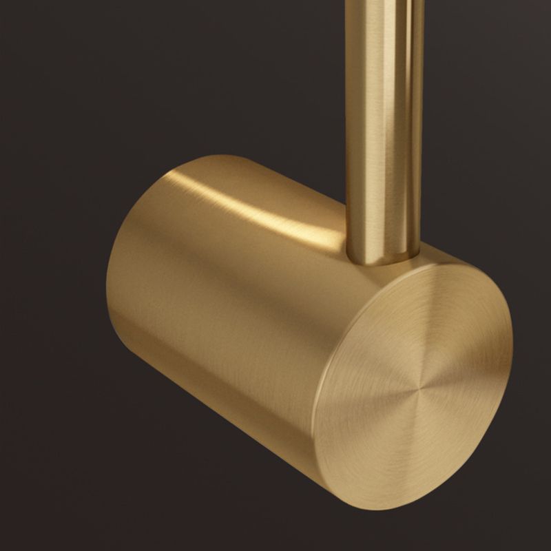 Brass Straight Wall Light Postmodern LED Wall Sconce in Gold for Living Room