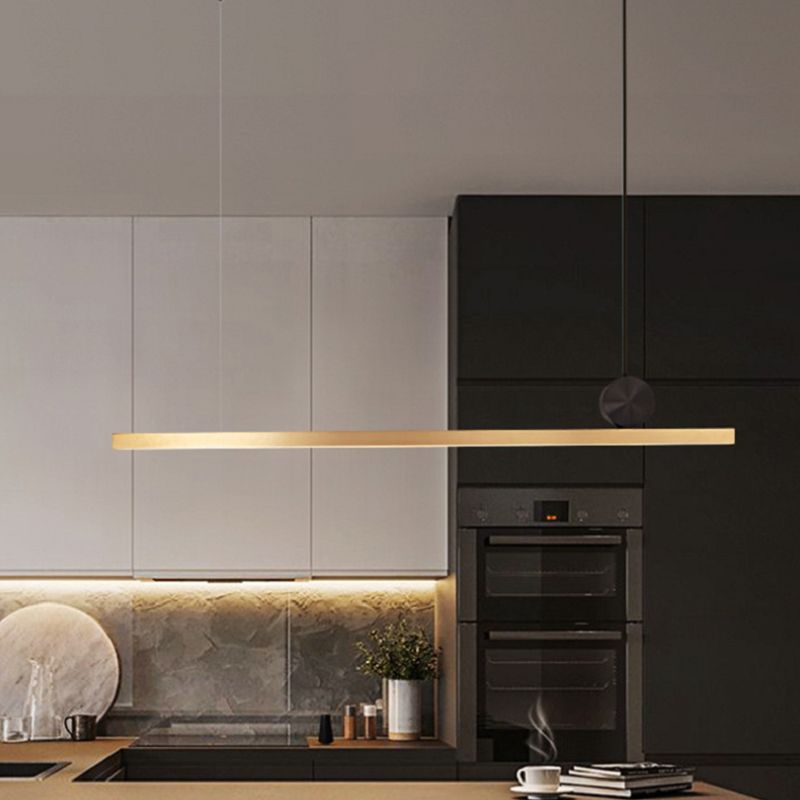 Linear Hanging Pendant Lights Contemporary Metal Chandelier Light Fixture