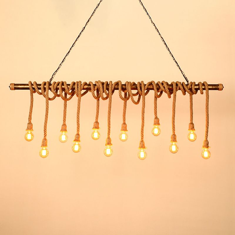 Simple Hanging Island Light Industrial Hanging Lighting Fixture for Dining Room