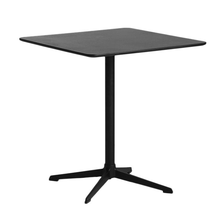 Industrial Wood Dining Table Pedestal Dining Table with Metal Base for Home Use