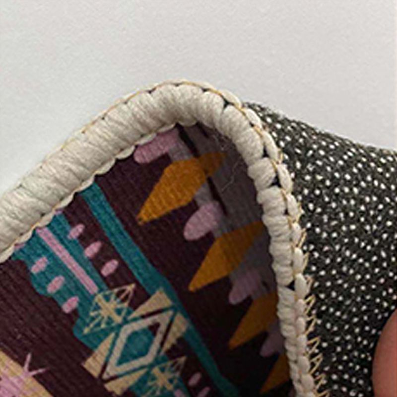 Zwarte woonkamer Tapijt geometrisch patroon Modern gebied tapijt polyester niet-slip achterste tapijt tapijt