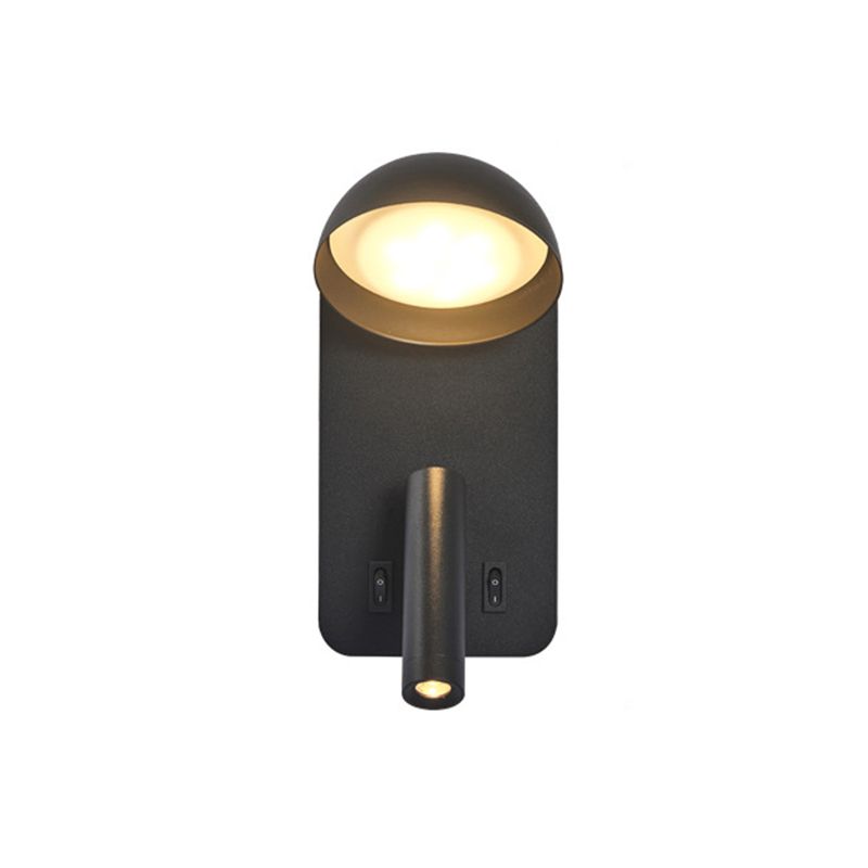 Modern Style Cylinder Shape Wall Sconce Metal 2 Lights Sconces for Bedroom