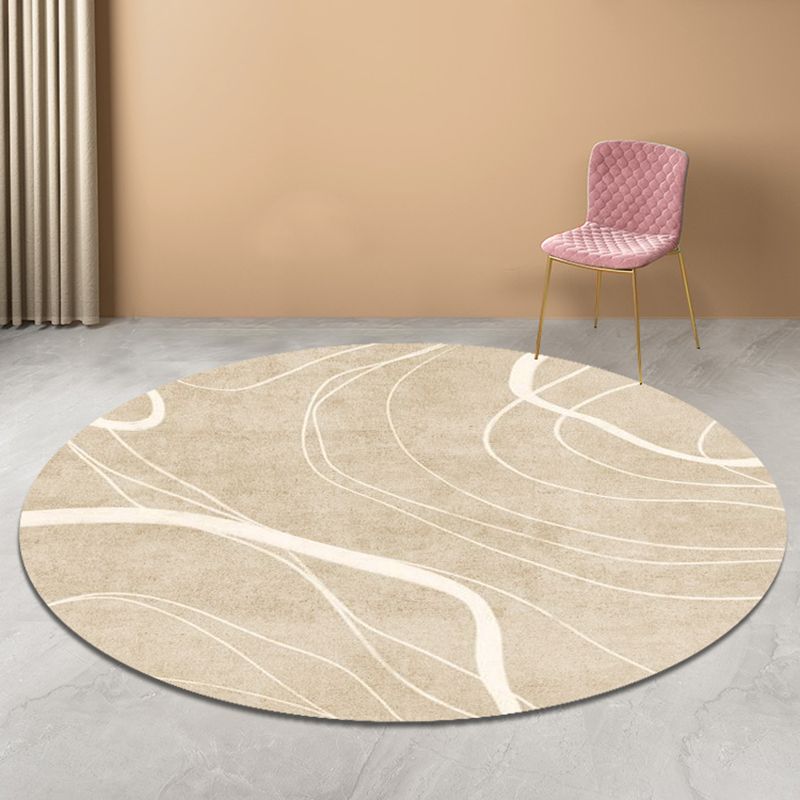 Area di colore a contrasto moderno tappeto tappeto in poliestere marrone tappeto anti-slip wasy care tappeto per soggiorno