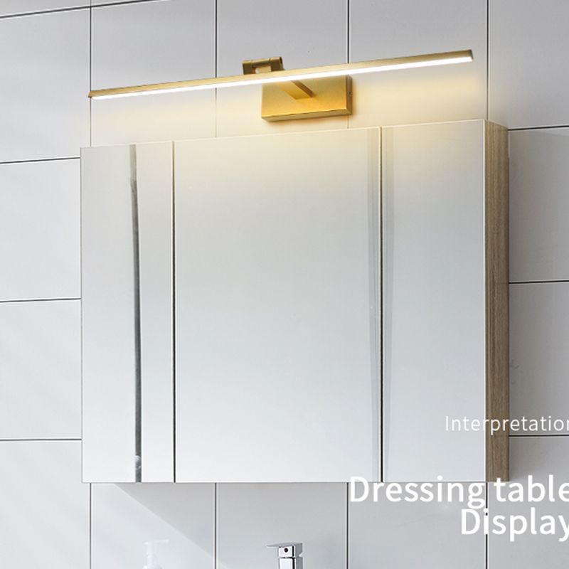 Modern Mirror Front Lighting Simplicity Acrylic LED Gold Wall Mounted Light