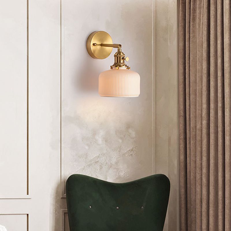 Sconce murale in stile industriale 1 lampada montata a parete blub per camera da letto
