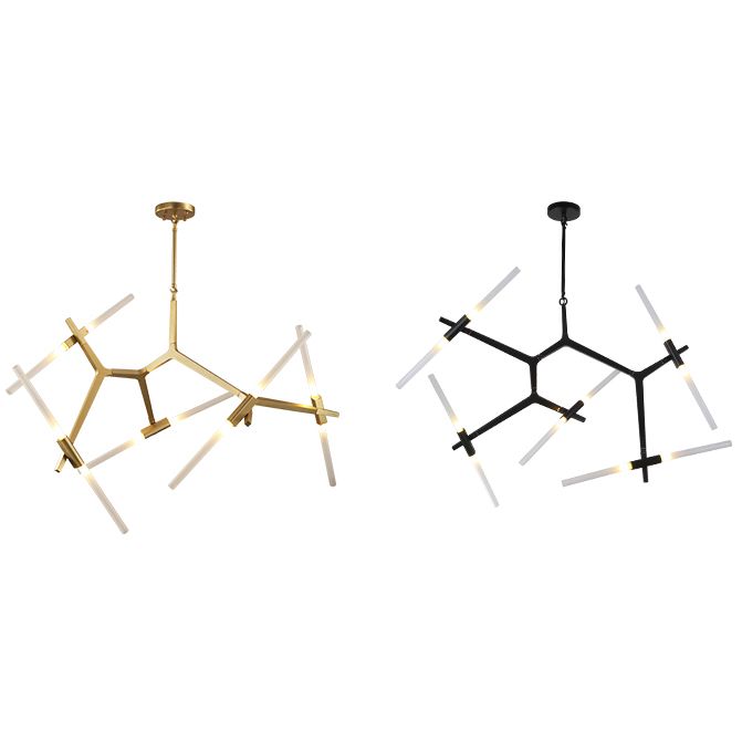 Postmodern Metal Chandelier Branch Shape Chandelier Pendant Lamps for Living Room
