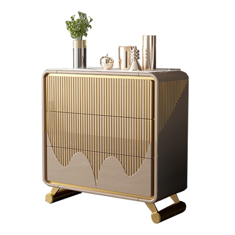 15.6-inch W Classic Glam Storage Chest Stone Storage Chest Dresser