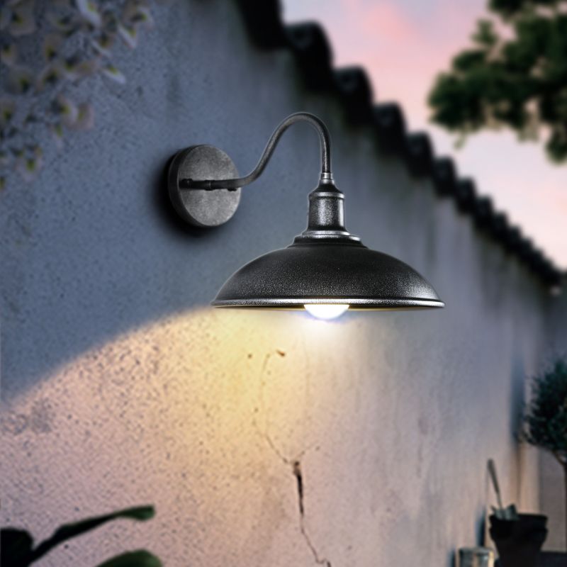 Stile industriale semplicità murale sconceptway portico di illuminazione in metallo
