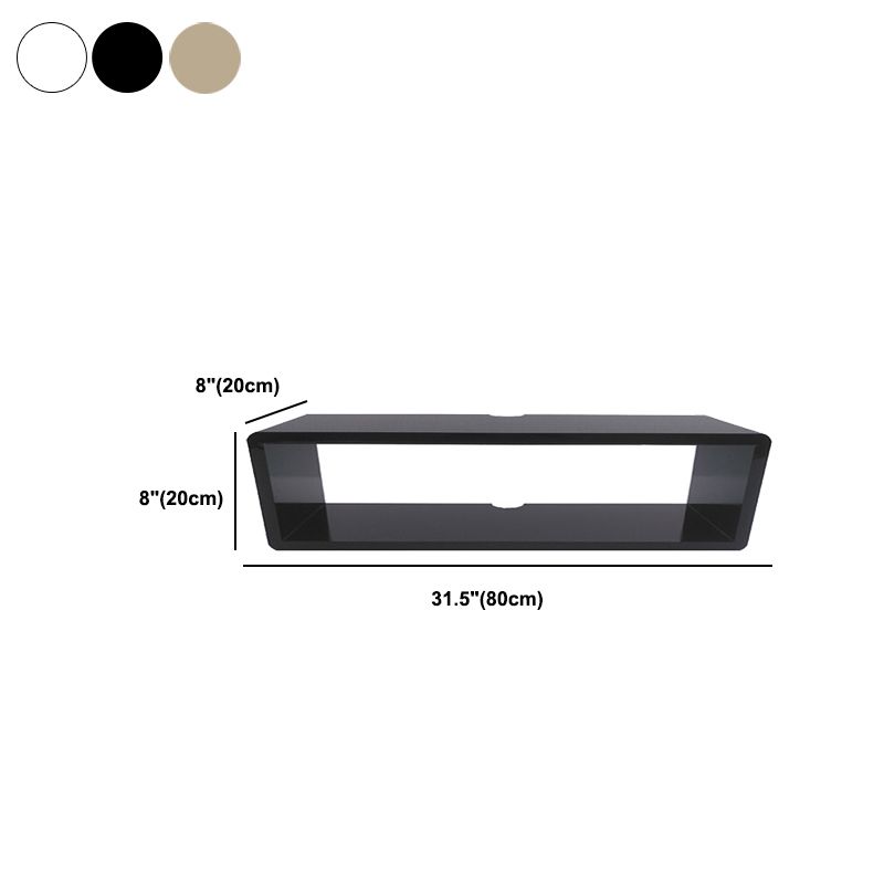 Scandinavian Wood TV Media Stand Matte Finish Media Console with Shelves