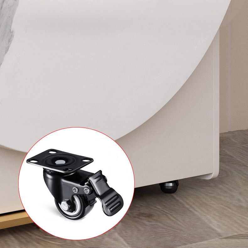 Moderner gesinterter Stein Esstisch Ovales Dropblatt 59 "Esstisch mit Goldrahmen