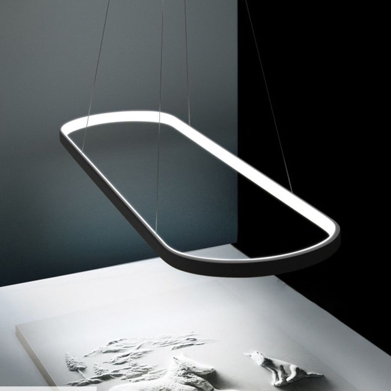 Moderne kroonluchters voor eetkamer ovaal plafond hanger licht metaal orb kroonluchter