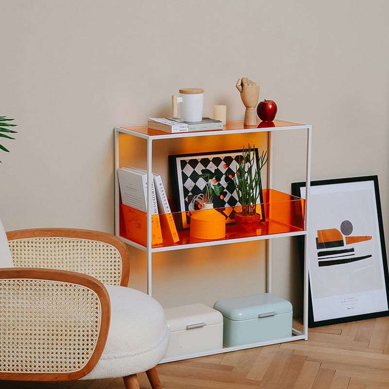 10" Wide Contemporary Shelf Bookcase Acrylic Open Back Bookcase