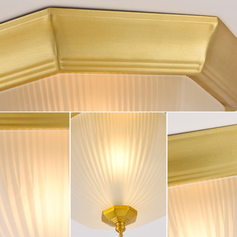 Lampes encastrées de forme géométrique Plafonniers encastrés en verre modernes