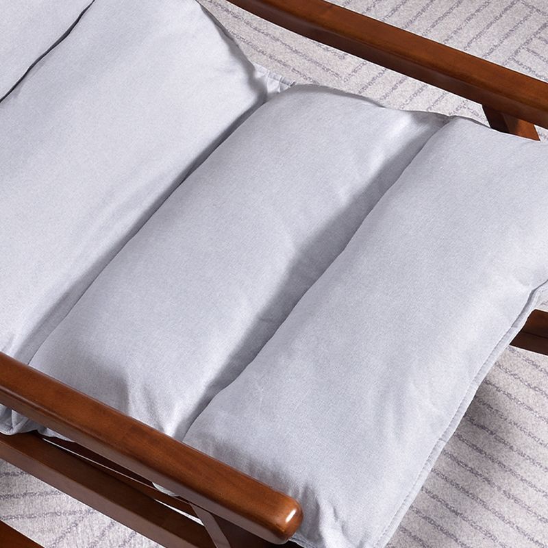 Modern Rocker Chair Solid Wood Frame Spindle Rocker Chair for Living Room