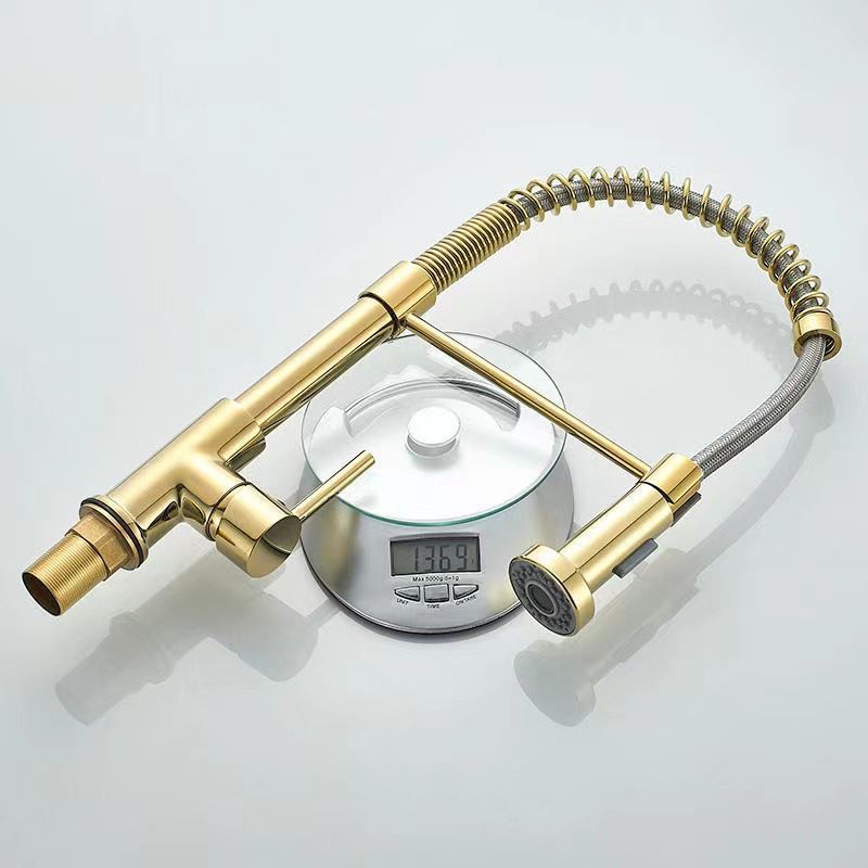 Modern Farmhouse One Handle Spring Spout Kitchen Faucet High Arch Water Filler