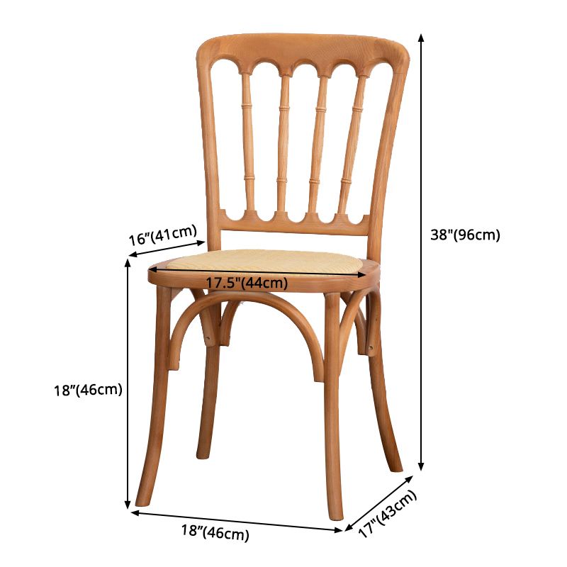 Chaise d'accélération de la ferme en bois Back Back Swerened Dining Side Claid For Restaurant