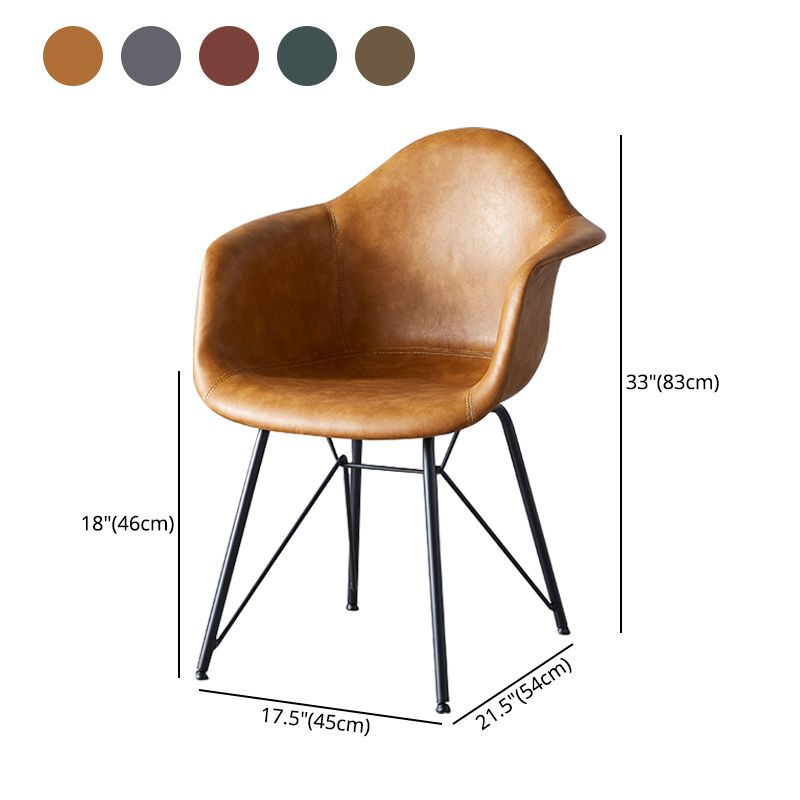 Contemporary Metal Dining Chairs Upholstered Linen Fabric Dining Chair for Restaurant