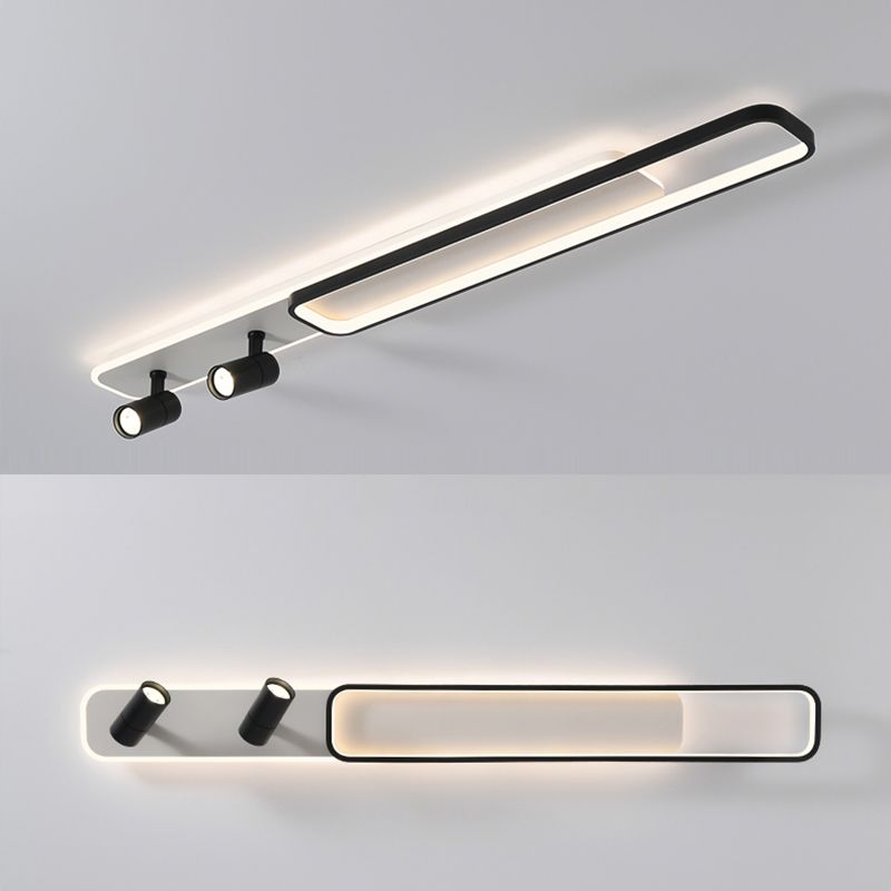 Modern Minimalist Style Linear LED Flush Mount Spotlight Acrylic Flush Ceiling Light