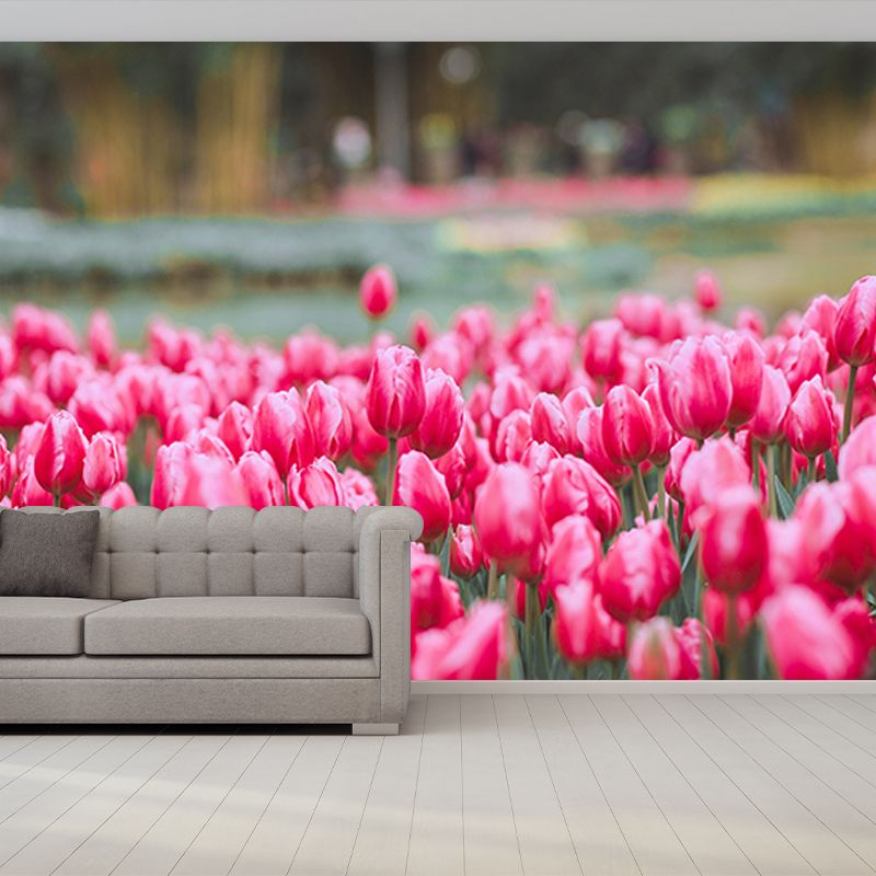 Photography Environment Friendly Mural Wallpaper Flower Field Bedroom Wall Mural