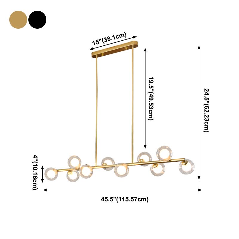 Moderne keuken hanglampen bolvormig eiland hanglampen helder glas