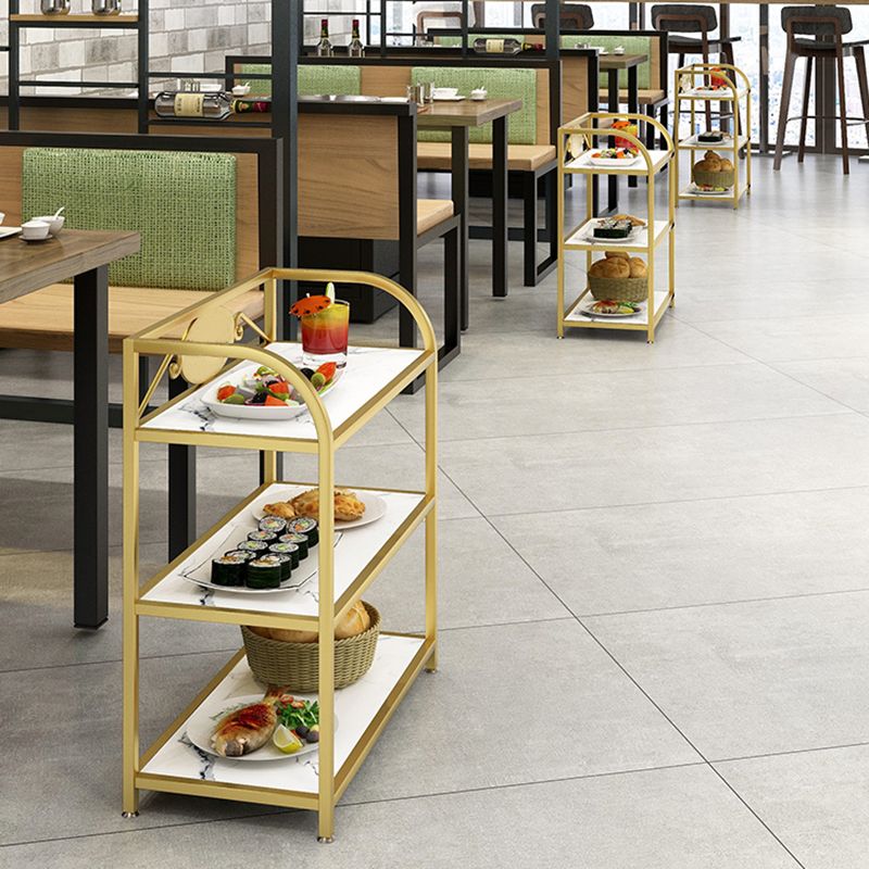 25.59"H Portable Contemporary Prep Table Metal Rectangular Prep Table for Home Use