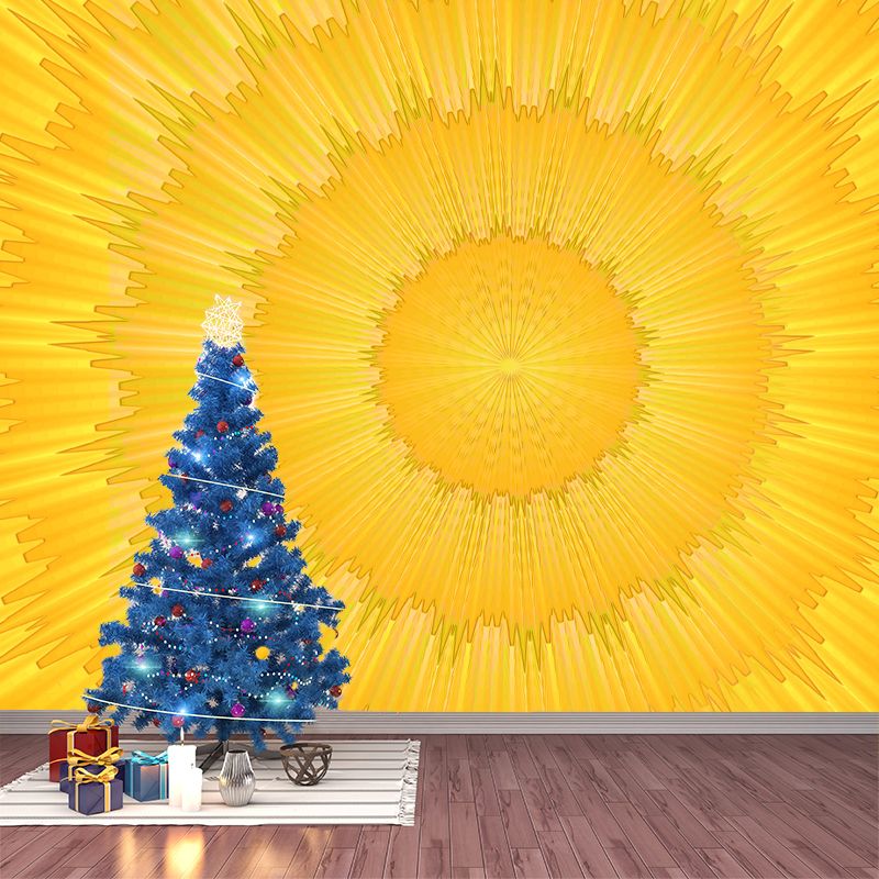 Minimalist Style Abstract Illustration Wall Mural for Bedroom Decoration, Personalized Size